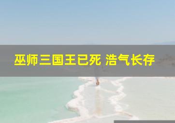 巫师三国王已死 浩气长存